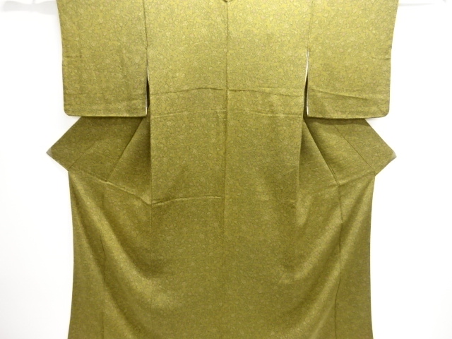 JAPANESE KIMONO / KOMON / CHIRIMEN / ARABESQUE FLOWER 